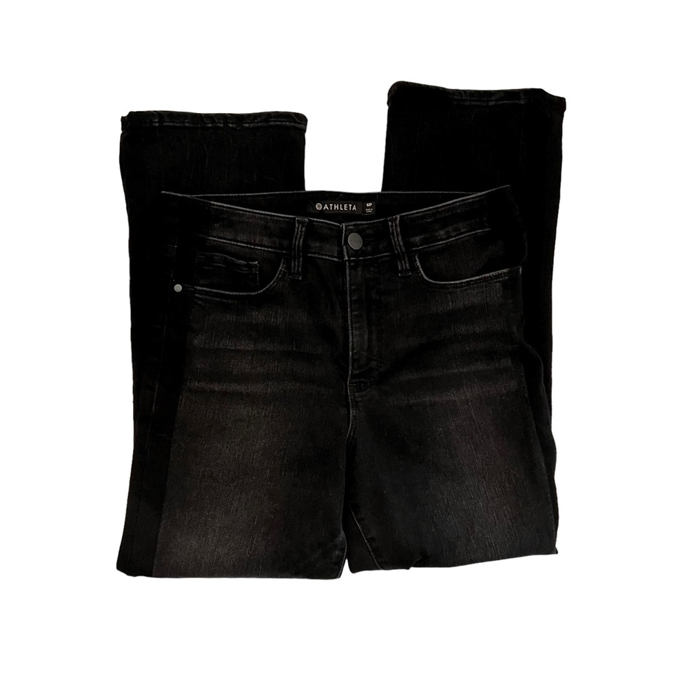 Athleta Sculptek Women’s Size 6 P Jeans Dark Wash Black Like New